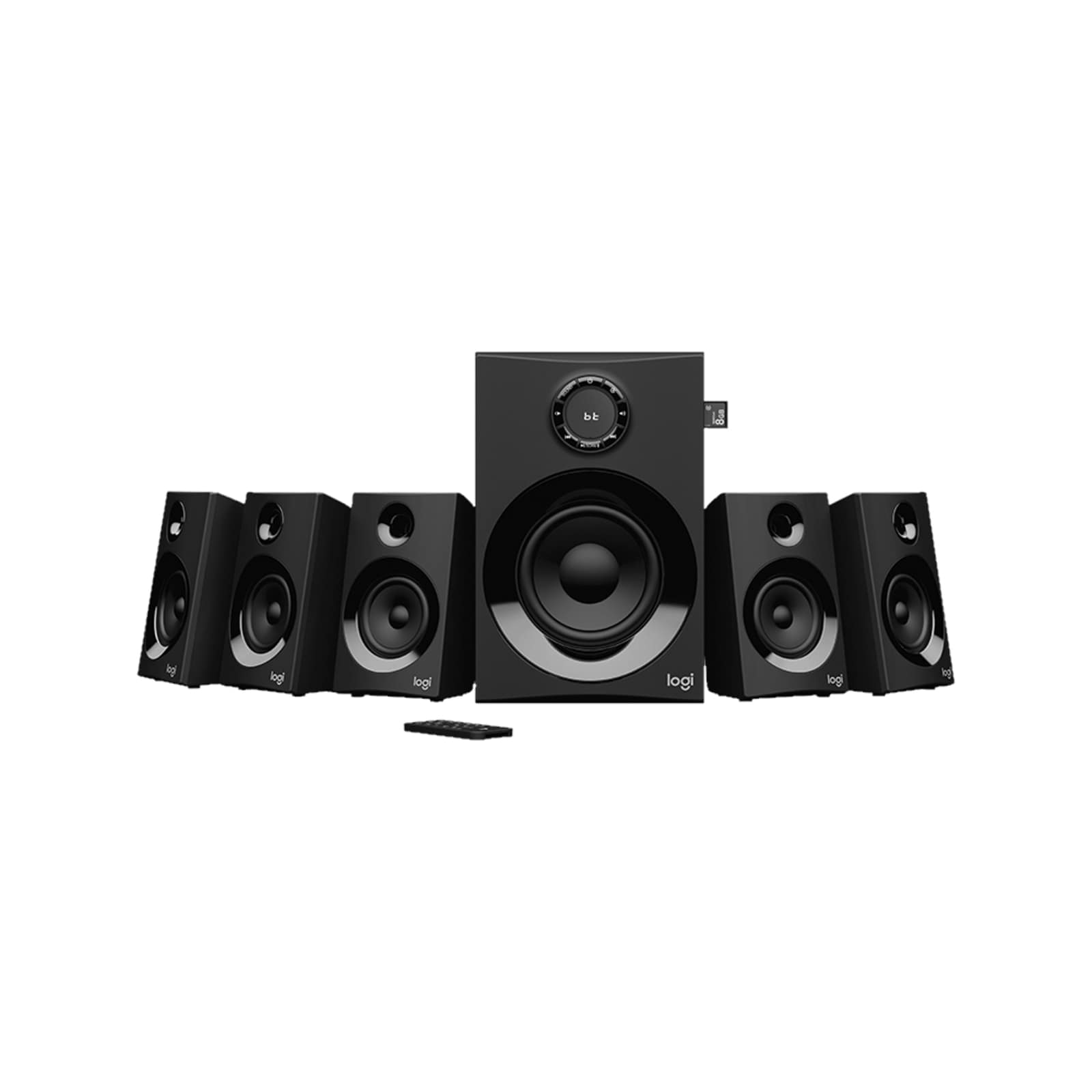 LOGITECH Z607 5.1 SURROUND SOUND SPEAKER SYSTEM WITH BLUETOOTH, BLACK