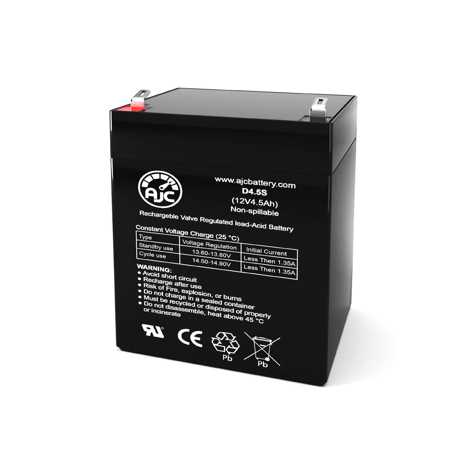 12V 4.5AH BATTERY 3 Mos Online Tech Store